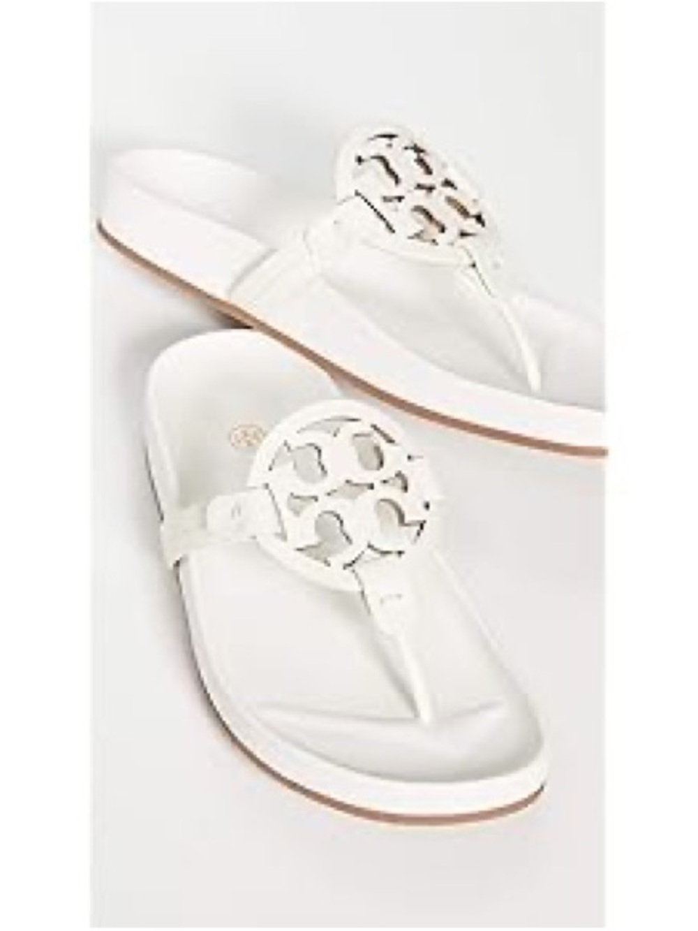 Tory Burch Women's Miller Cloud Sandals, New Ivory, Off White, 11 Medium US - Picture 2 of 7
